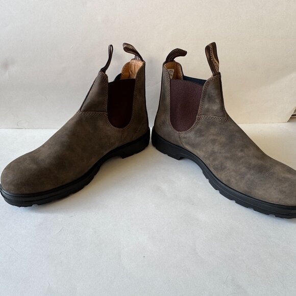 Mens Blundstone Classic 585 Leather Chelsea Boot Rustic Brown US 10 AUS/UK 9 - Picture 4 of 10